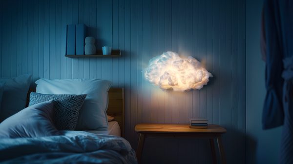 Illuminez votre chambre avec une veilleuse nuage murale